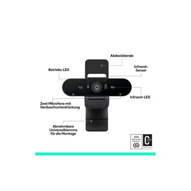 Logitech Webcam Brio 4K Ultra HD graphite