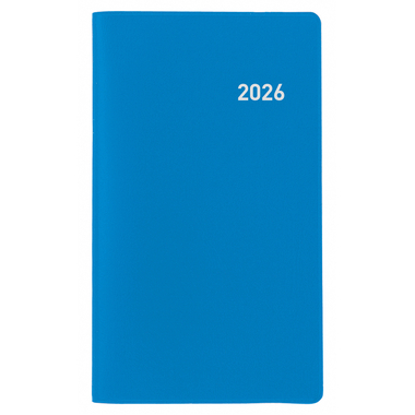 BIELLA Planer Paris 2026 851512050026U 1M/2S blau ML 7.5x12.6cm