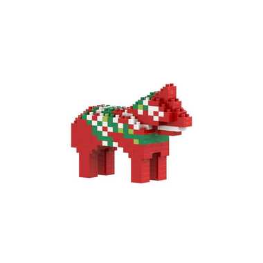 BRIXIES building block model Dalahast made of 175 building blocks