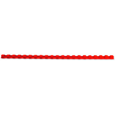 GBC Plastikbindrücken 14mm A4 4028218 rot, 21 Ringe 100 Stück