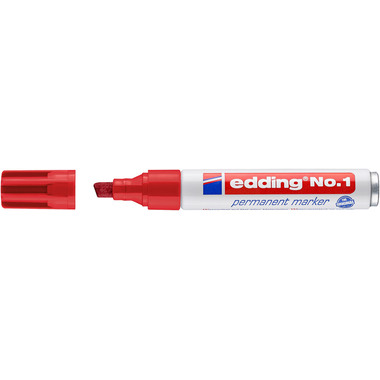 EDDING Permanent Marker No. 1 1-5mm 1-2 rot