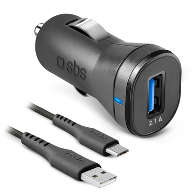 Car charger with Micro USB cable