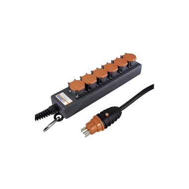 STEFFEN Industrial Power Strip Professional 6x T15 IP55, 5 m