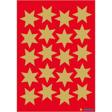 HERMA Sticker Stelle 21mm 3905 oro 60 pezzi/3 fogli