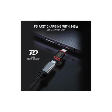 4smarts USB adapter USB-A plug - USB-C plug, data blocker