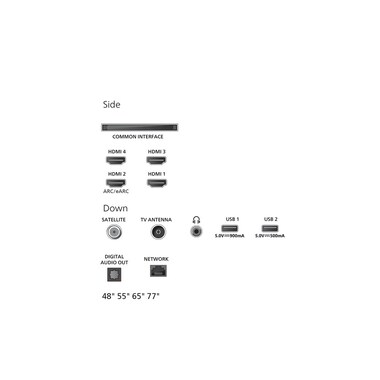 Philips TV 77OLED760/12 77" 4K OLED Ambilight TV, 2025