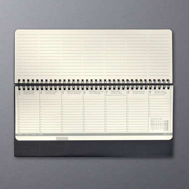 CONCEPTUM Calendario da tavolo 2026 C2680 1S/2P nero 30x14.3cm