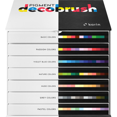 KARIN Pigment Deco Brush 29C10 Master Set 84 Farben