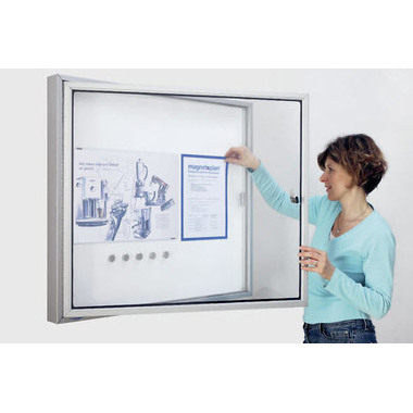 MAGNETOPLAN Vetrina CC 1150x1125x65mm 1214300 Outdoor, magnetico 12x A4