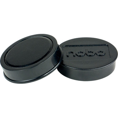 NOBO Aimant ronde 38mm 1915305 noir 10 pcs.