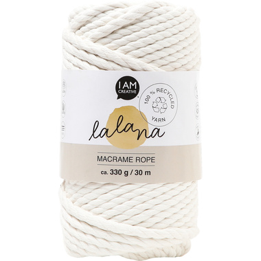 I AM CREATIVE Macrame Rope 6205.02 cream 5mm, 330g