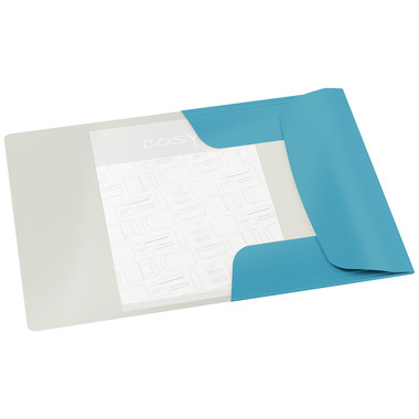 LEITZ Gummizugmappe Cosy A4 3002-00-61 blau, Karton