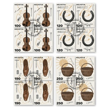 Set of blocks of four «Traditional skilled trades»