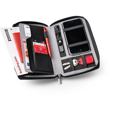 DUFCO Reisemappe mit Powerbank 48-2006.000 4000 mAH, grau