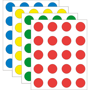 BEREC Punti di colla 19mm 550.005 4 colori 1000 pezzi