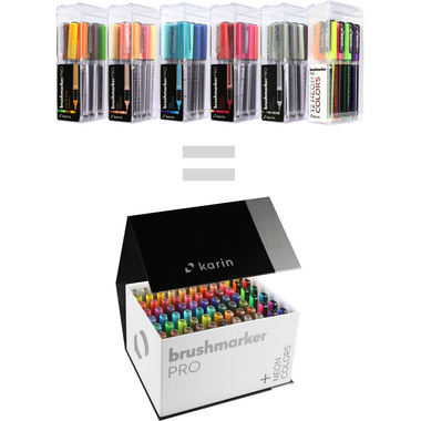 KARIN Brush Marker PRO 27C13 Mega Box 72 couleurs