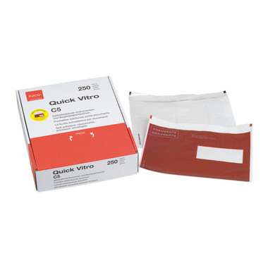 ELCO Dokumentent. Quick Vitro C5 29024.80 rot, Fenster rechts 250 Stk.