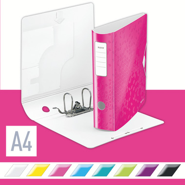 LEITZ Classeur WOW Active 180° 8.2cm 11060023 pink A4