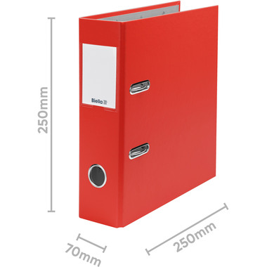 BIELLA Ordner Plasticolor 7cm 10750745U rot A5