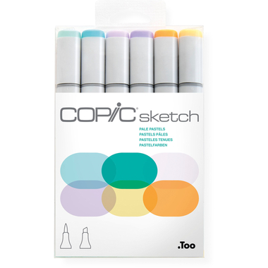 COPIC Marker Sketch 21075667 Set Pale Pastels, 6 Stück