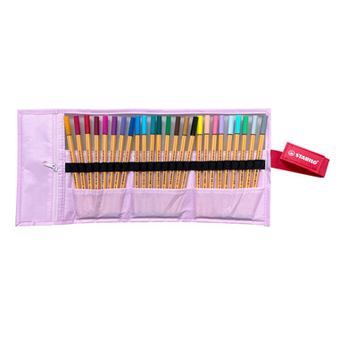 STABILO Rollerset point 88 0.4mm 8825-08-04CH 25 Farben ass. pastellrosa