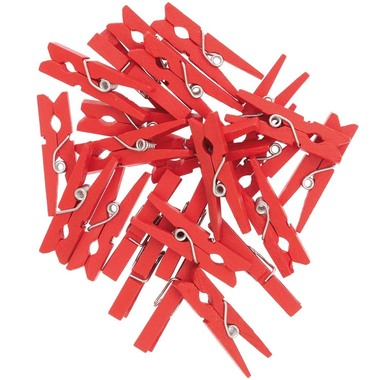 RICO DESIGN Clip decorative 3cm 7040.31.18 rot 24 pezzi