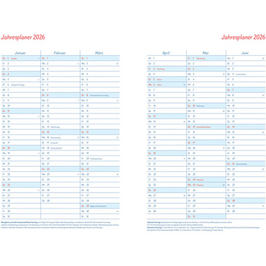 HEYE Familienagenda H. Heine 2026 21512+26 1W/2S DE 15.2x23.2cm