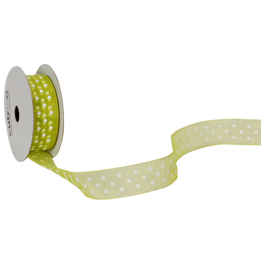 SPYK Band Cubino Dots 1748.1564 15mmx4m grün-weiss