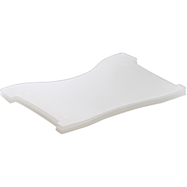 HAN Stützplatten Croco-Box A7 9037-63 transp. 100 Karten 4 Stück