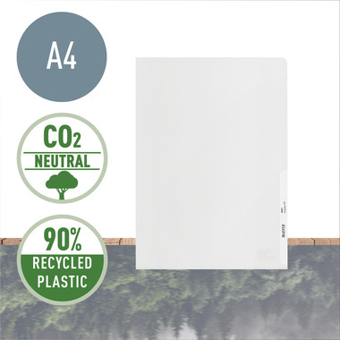 LEITZ Dossier Recycle A4 4001-30-03 trasparente, 140my 25 pezzi