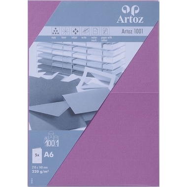 ARTOZ Karten 1001 A6 107322264 220g, holunder 5 Blatt