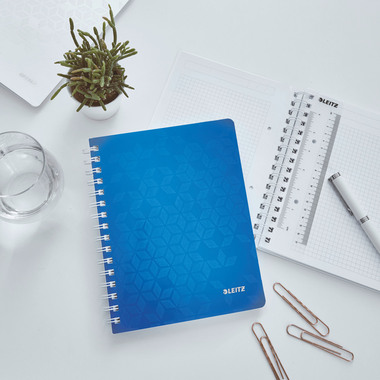 LEITZ Blocco p.appunti WOW PP A5 46410036 blu quadrettato