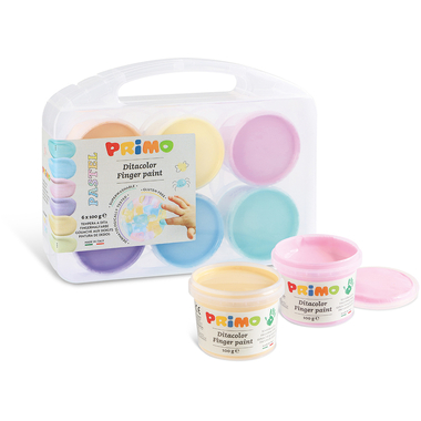 PRIMO Fingermalfarbe Pastell 2212TD6PAST 6x100g