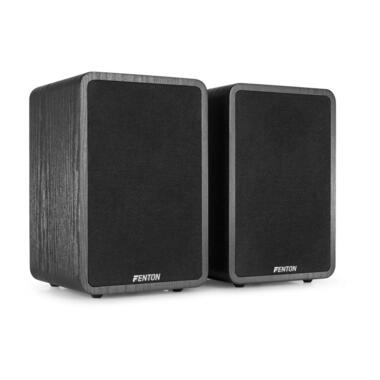 Fenton Enceinte d’étagère SHFB65B Noir