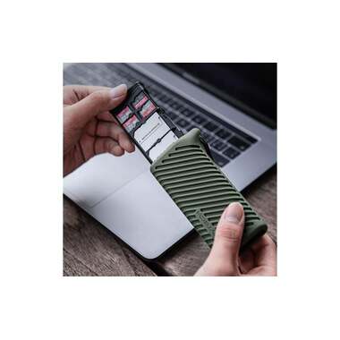 PGYTECH Card Reader Extern High-speed Card Reader Case Typ C Grün