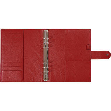 SUCCES Agenda A5 Ringbuch Cadiz 84736545U Leder rot 18.5x23.6cm