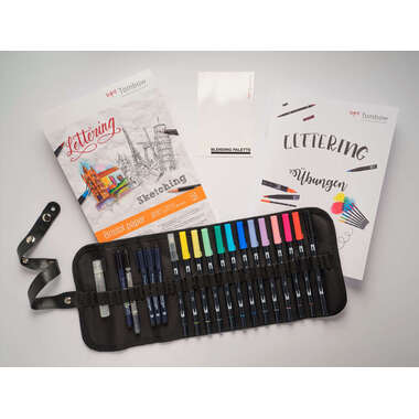 TOMBOW ABT Dual Brush Pen SET 272469051 Geschenkset inkl. A4 Block