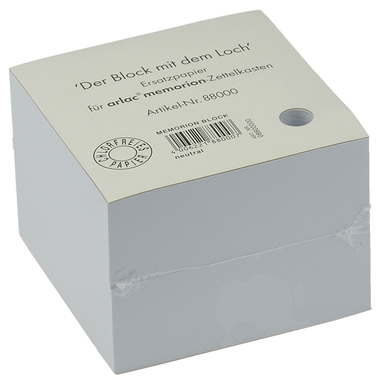 ARLAC Zettelbox Papier 10x10cm 880 weiss 800 Blatt