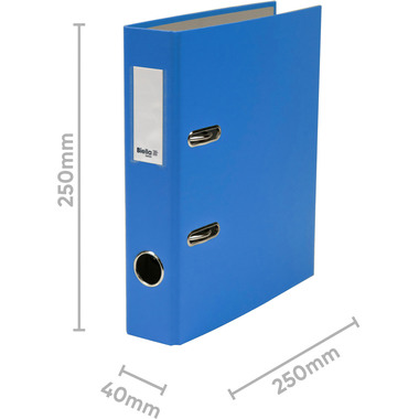 BIELLA Ordner Plasticolor 4cm 10750405U blau A5