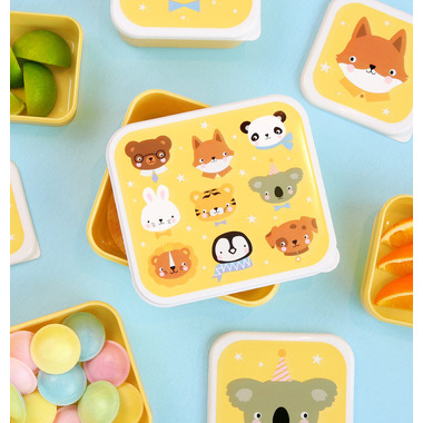 ALLC Lunch & Snackbox Set SBSEAF81 Animal Friends