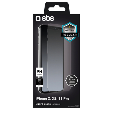 Glas-Displayschutz für iPhone 11 Pro, XS, X