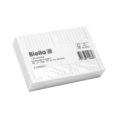 BIELLA Schede rugoso 30 A8 23008300U bianco 200 pcs.