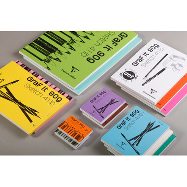 CLAIREFONTAINE Skizzenblock Graf it A6 96619C Sortiert 80 Blatt