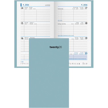 BIELLA Agenda Colorful 2026 830760310026U 1S/2P verde s. ML 8.7x15.3cm