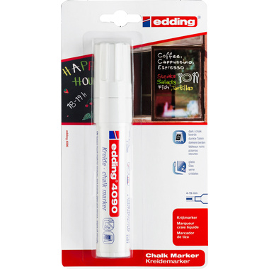 EDDING Windowmarker 4090 4-15mm 4090BLI-49 blanc Blister