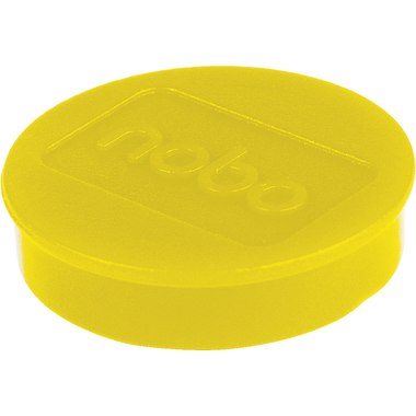 NOBO Magnet rund 38mm 1915309 gelb 10 Stück