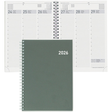 BIELLA Agenda Terminia Wire-O 2026 817536000026U 1S/2P Cylar ML 14.5x20.5cm