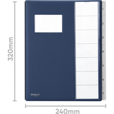 BIELLA Pultmappe Pronto A4 32040707U dunkelblau 7-teilig
