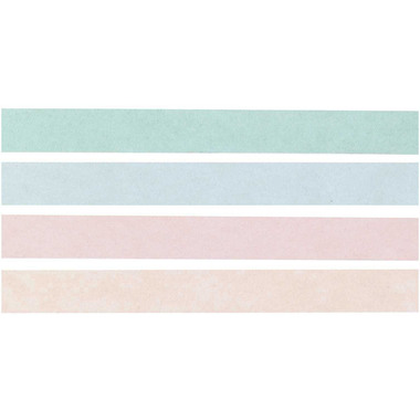 RICO DESIGN Washi Tape Set 15mmx5m 99001.21.28 Glitter Pastel 4 Rollen