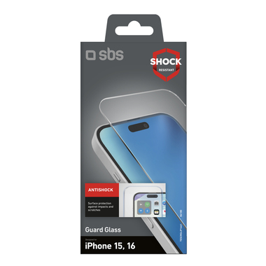 Protection écran en verre pour iPhone 16/15 | SBS